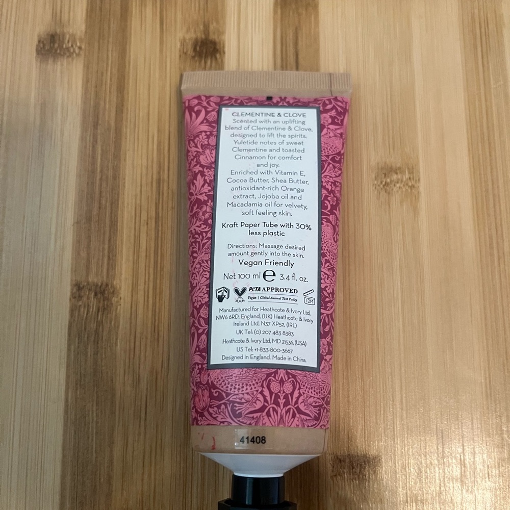 William Morris‎ Clementine & Clove Body Cream Vegan 3.4 oz NEW - Picture 2 of 4